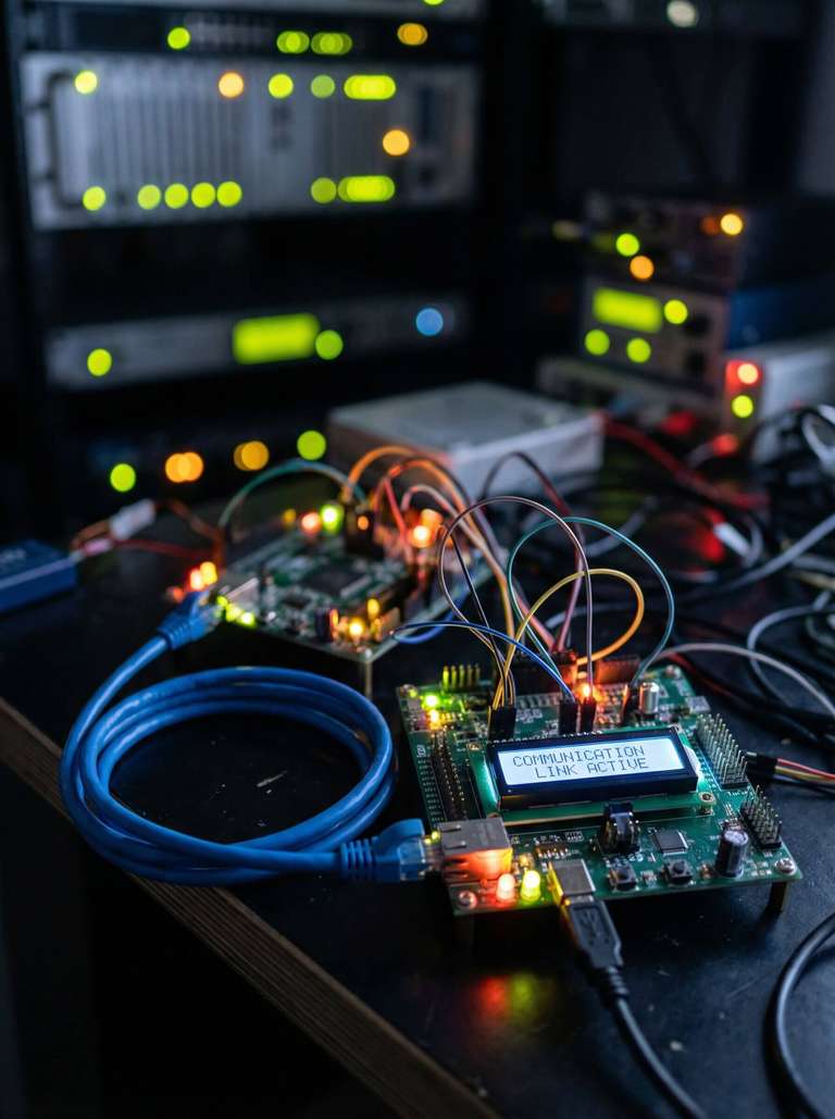 End-to-end communication across Linux, microcontrollers, and connected systems